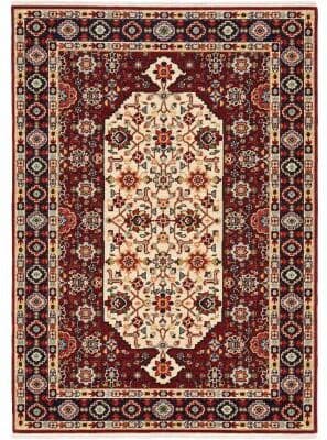 Style Haven Leander Persian Inspired Fringed Wool Blend Area Rug
