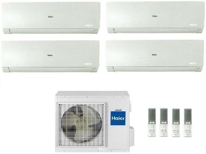 Climatizzatore Condizionatore Haier Quadri Split Inverter Flexis Plus White R-32 7000+9000+9000+9000 Con 4u75s2sr3fa Wi-Fi Hon New 7+9+9+9