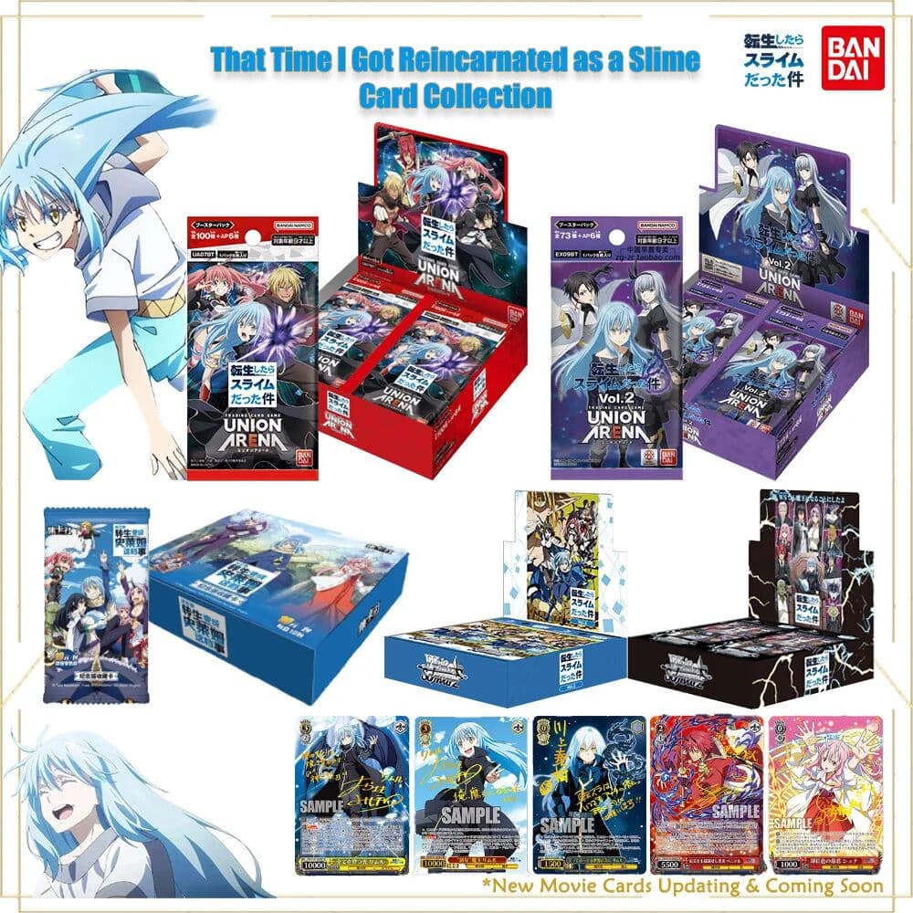 BANDAI Slime TCG Cards UNION ARENA That Time I Got Reincarnated As A Slime Trading Cards Game Rimuru Yura Trade Card Toys Gifts
