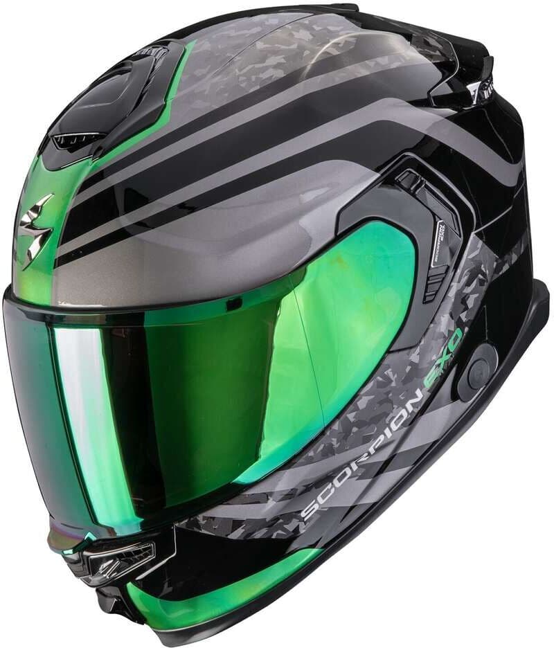Casco Moto Integrale Scorpion EXO-GT SP AIR ARTEN Nero Verde taglia XL