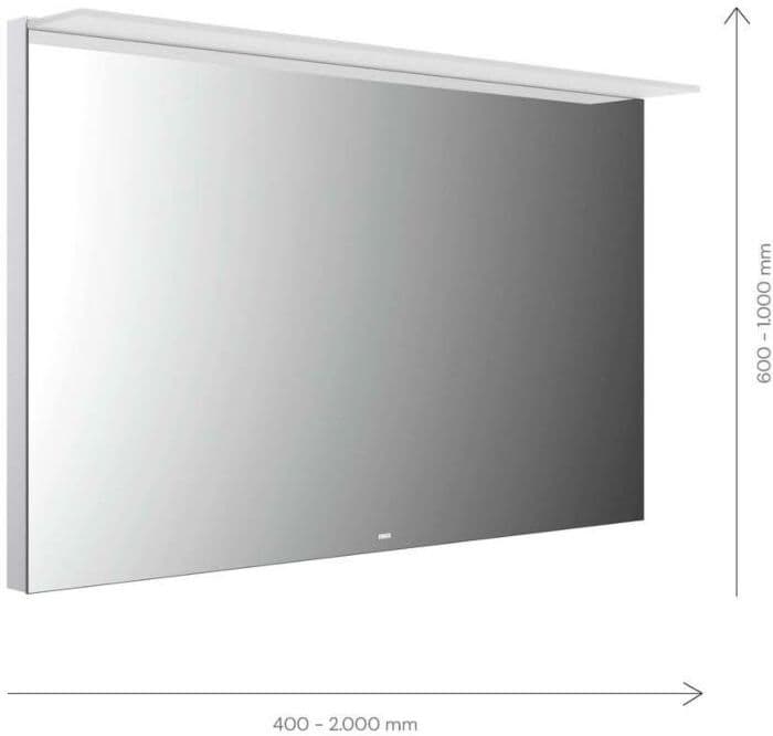 Emco Mi 200 LED-Lichtspiegel 102150009000100 1500 x 900 mm, mit Acryl-Lichtsegel