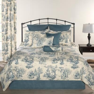 victor mill Provence blue toile duvet mini set