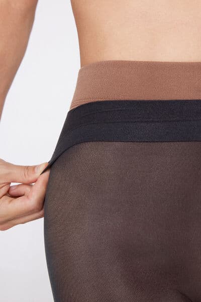 Tezenis Collants térmicos com efeito transparente Mulher Preto Tamaño L