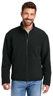 CornerStone CSF750 Fleece Overlay Jacket in Black size Medium   Polyester