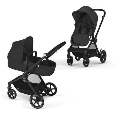 Cybex OPEN BOX EOS 2-in-1 Stroller - Moon Black