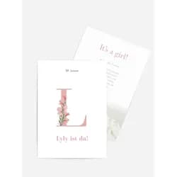 Babykarte Geburtskarten selbst gestalten mit Spruch und Fotos im Onlinedesigner bei Meine-Kartenmanufaktur.de