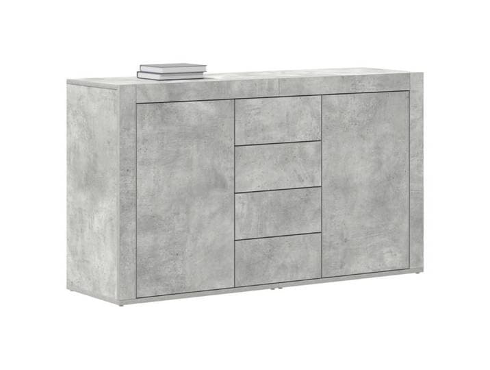 Armoire Vaisselier Durable - Gris - Buffet de cuisine - avec Rangement - Gris béton - 120x36x69cm - Bois d'ingénierie LH2787532