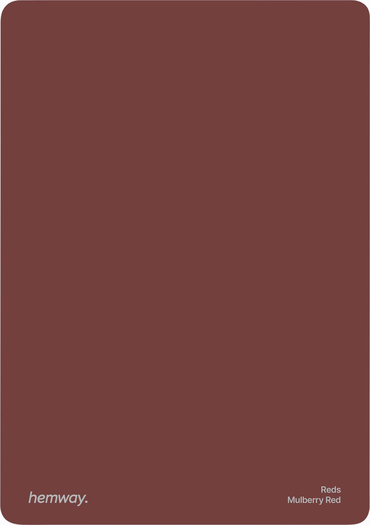 Hemway Peel and Stick Sample - Interior Paint - Mulberry Red