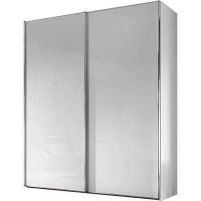 Schwebetürenschrank STAUD "Sinfonie Plus, edles Design in hochwertiger Qualität, Made in Germany", weiß (alpinweißglas), B:225cm H:222cm T:68cm, Holzwerkstoff, Schränke, Schwebetürenschrank, Mit vier verschiedenen Ausstattungsvarianten