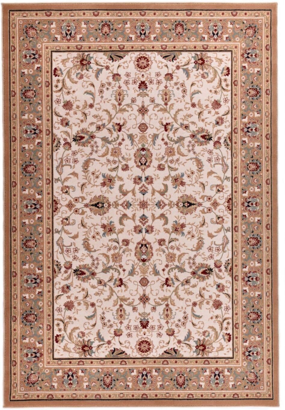 THEKO Alfombra de lana tejida a máquina - beige - 60x120 cm