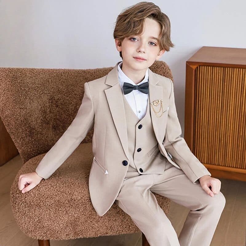 Still Cool Kid's Wedding Suit Autumn 2026  Boys Host Speech Piano Performance Blazers Set 8 To 12 Years Children Birthday Party Costume