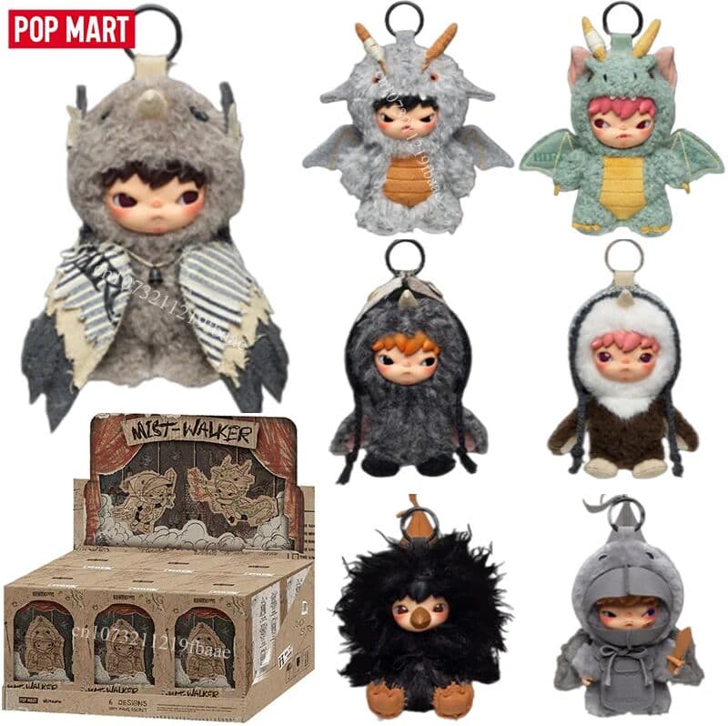Genuine POP MART Hirono Blind Box Mist Walker Series Toys Mystery Box Plush Pendant Guess Bag Anime Figure Cute Doll Gifts