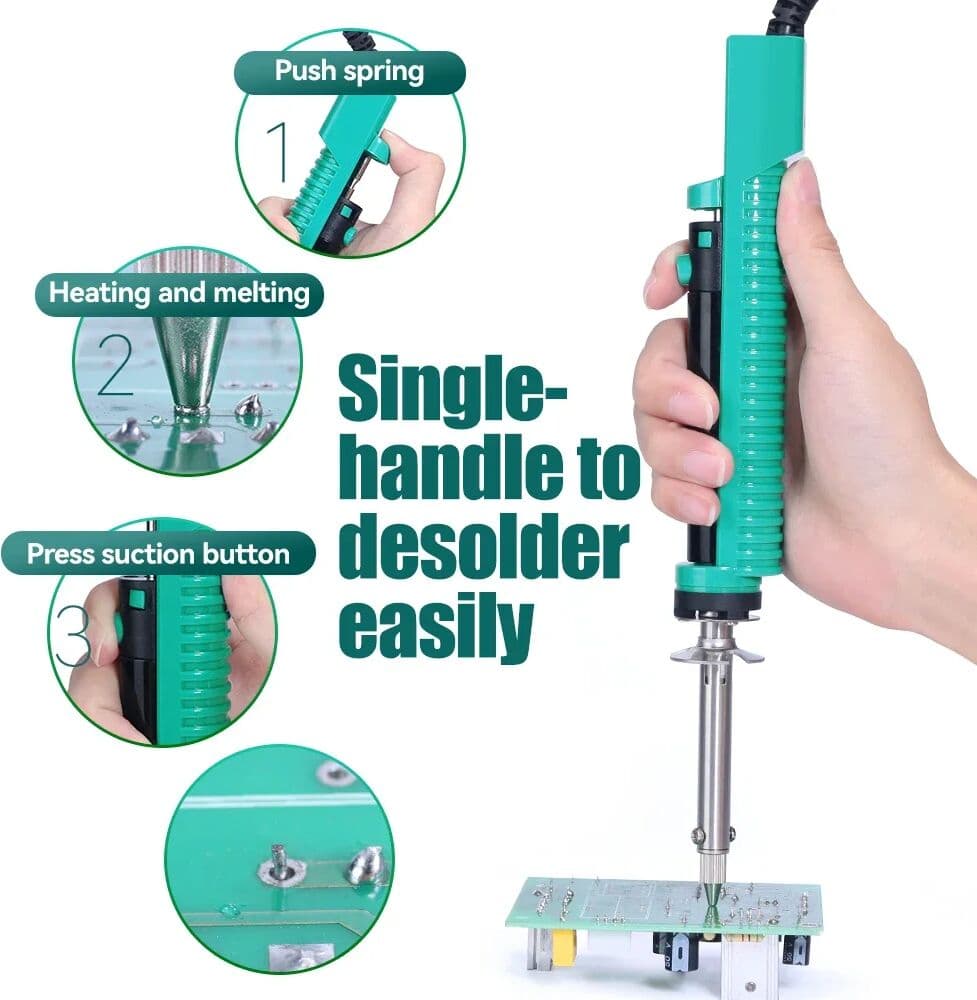 NONE YIHUA 929D-V Tin Sucker Electric Desoldering Iron Solder Sucker Desoldering Pump With Desoldering Nozzles Through-Hole Desolder