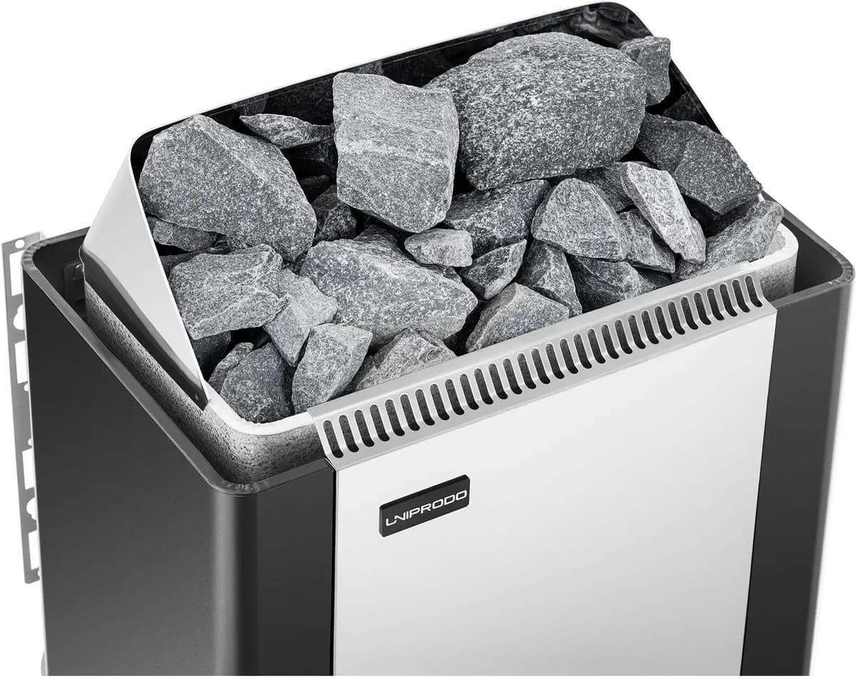 Uniprodo Szauna kályha - 9 kW - 30 - 110 °C - vezérlőegységgel UNI_SAUNA_S9.0KW