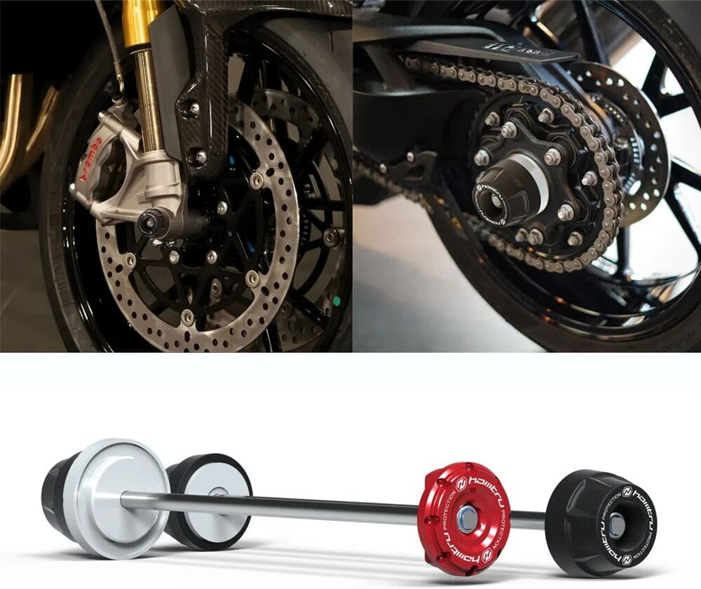 homtru For Triumph Speed Triple 1200 RS/RR 2022-2026 Motorcycle Wheel Spindle Protection Axle Cover Set Durable Cover Enhanced