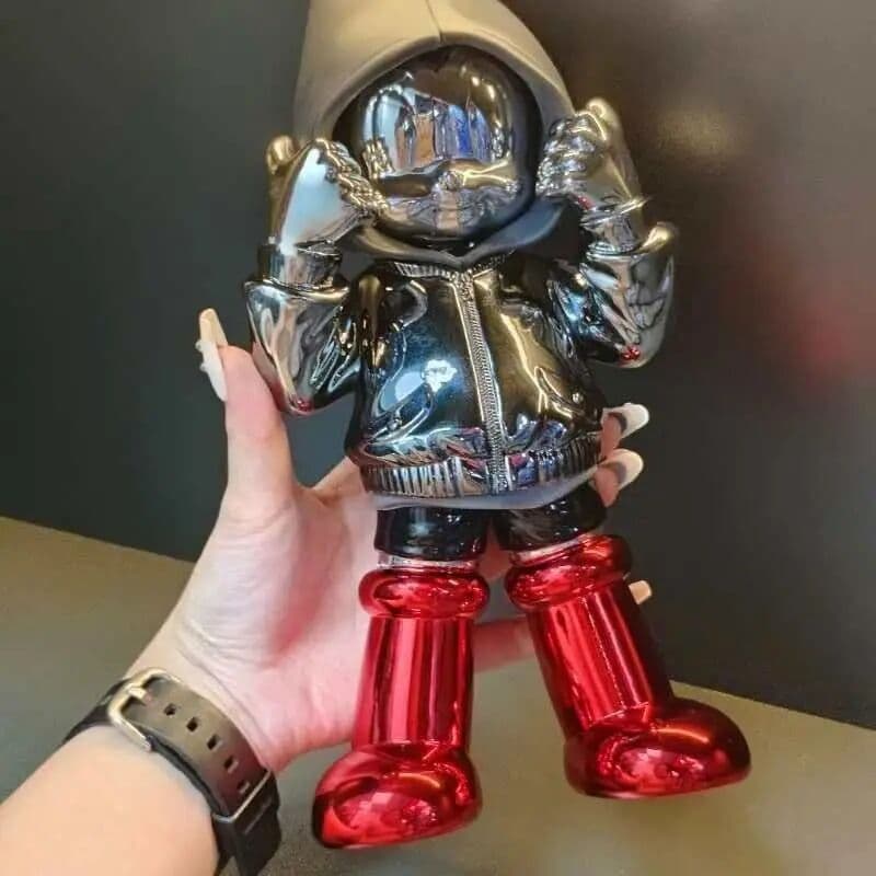 Bandai 26CM Electroplated Version AstroBoy Mighty Atom Figure Tetsuwan Atom Movable Action Figures Model Anime Kid Toys Holiday Gifts