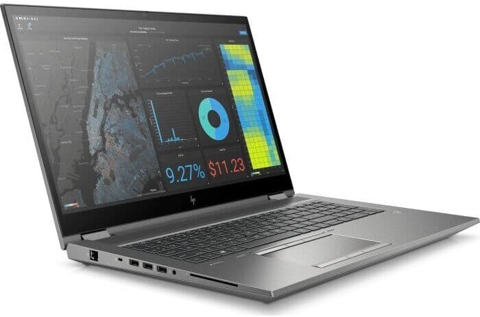 HP ZBook Fury 17 G7   i5-10400H   17.3"   16 GB   512 GB SSD   FP   Bakgrundsbelyst tangentbord   T1000   Win 11 Pro   LV