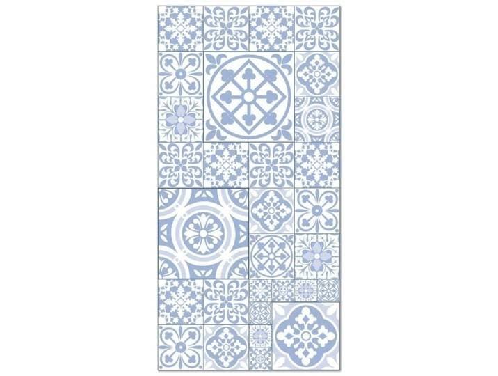 Tapis Vinyle Panorama Carreaux Ciments Talavera Bleu 120x160 cm - Tapis pour Cuisine Bureau et Salon en PVC