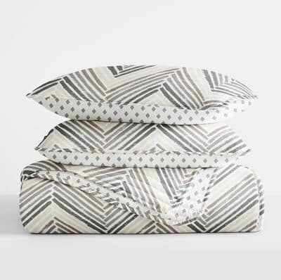 Becky Cameron All Season 3 Piece Diamond Chevron Reversible Quilt Set with Shams
