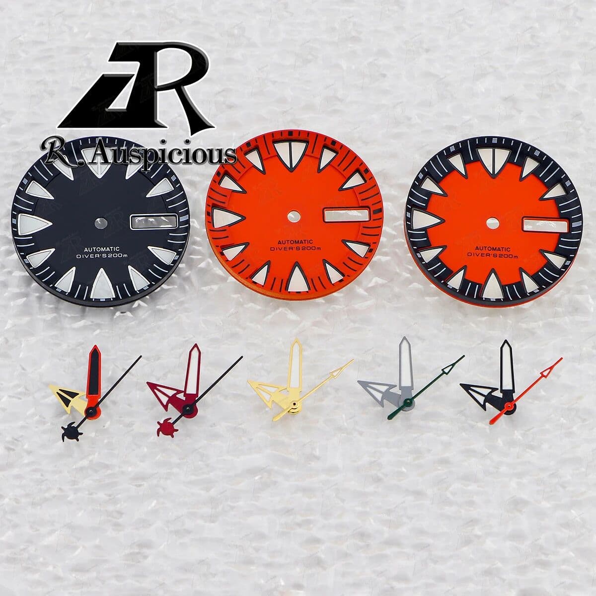 Such As Auspicious 28.5mm Monster Watch Dial/Hand Green Luminous Watches Accessories Fits 3.8 Calendar NH36/NH36A Movement Maintenance Replacement