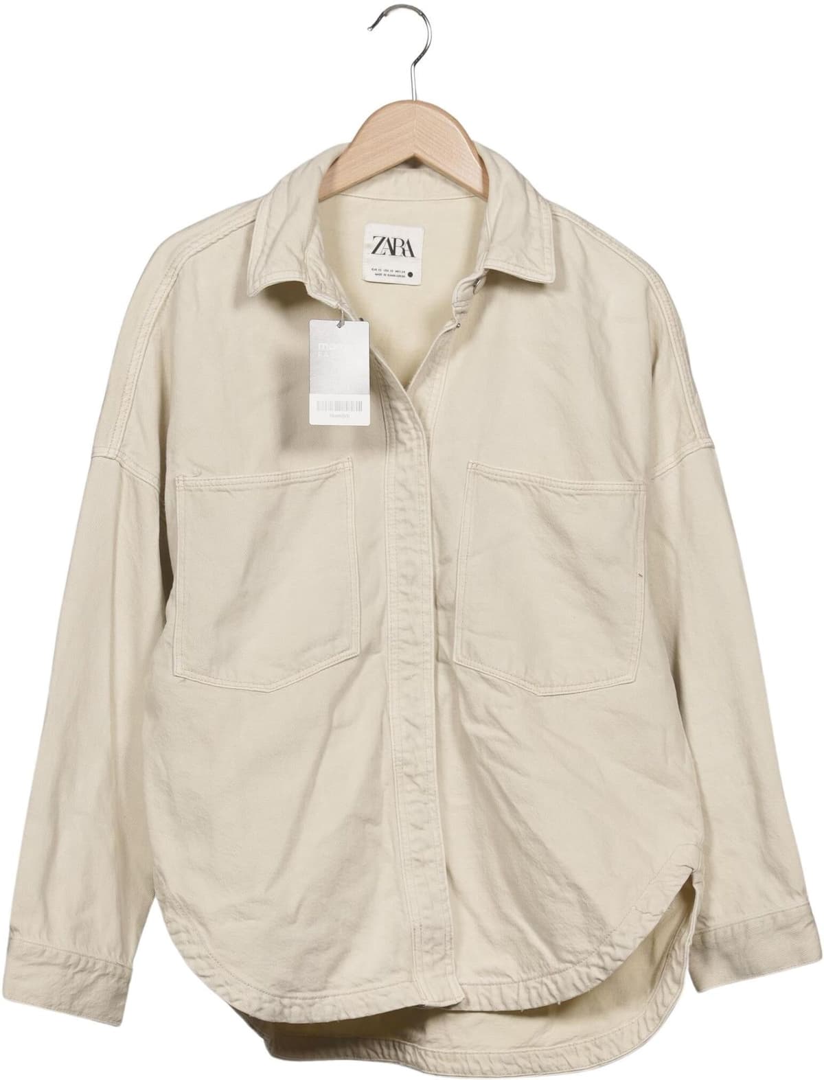 Zara Damen Jacke, Beige, Gr. XS, kein / Etikett - Second Hand