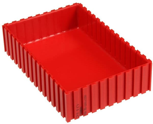 B2B Partner Plastikowy pojemnik na narzędzia 35-100x150 mm, czerwony