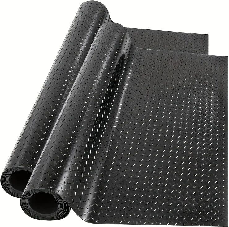 NONE Heavy Duty Interlocking Click Connection PVC Oxford Cloth Floor Mat Roll Is Suitable for Garage, Gym, Warehouse Floors, Durable