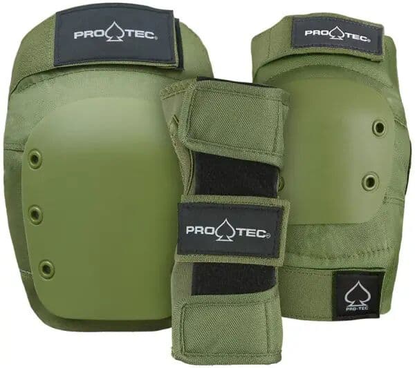 Inline Schoner Kinder Pro-Tec Junior Street Schutz-Set (Youth S - Army Green)