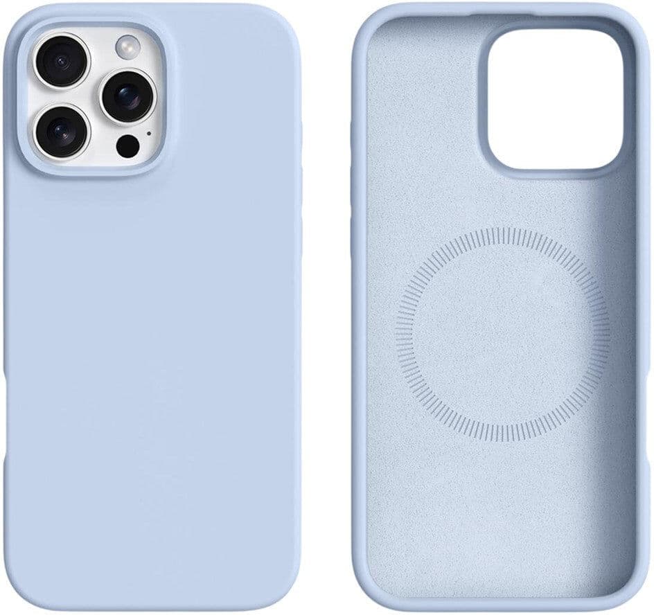 INCOVER iPhone 16 Pro Max 2-i-1 Silikon & Hard Plast Deksel - MagSafe Kompatibel - Lysblå