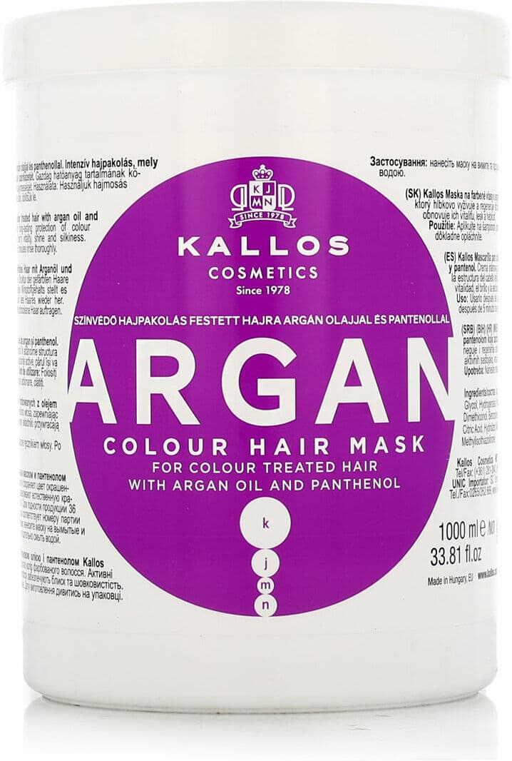Kallos Cosmetics Kallos Argan Colour Hair Mask 1000 ml variant New Cover