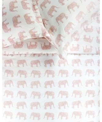 Printed Design Cotton 400 Thread Count Elephants Printed Duvet Set - 4 Colors
