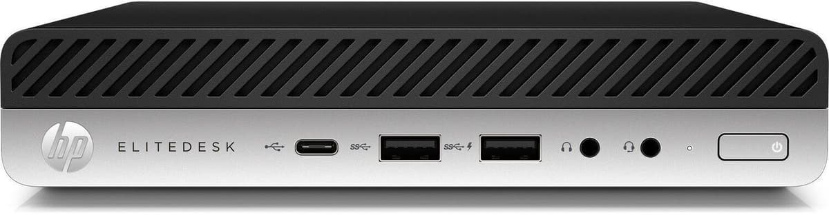 HP EliteDesk 800 G4 DM   i5-8500T   16 GB   256 GB SSD   WiFi   2 x DisplayPort   Win 11 Pro - Refurbished