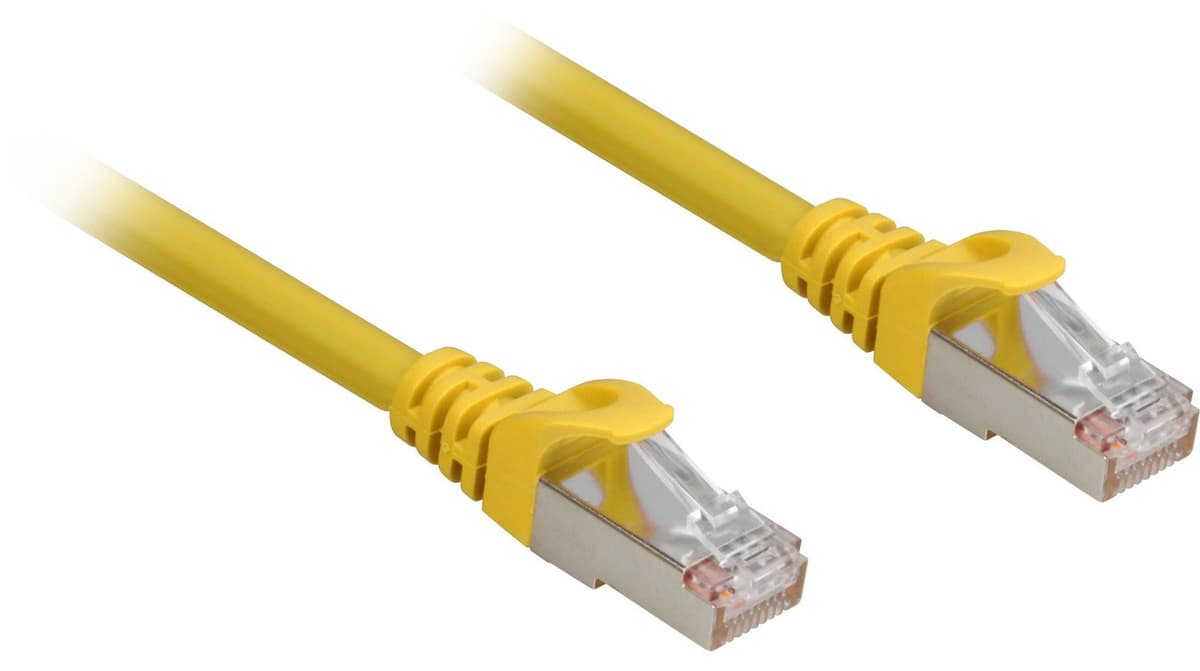 Sharkoon Netwerkkabel RJ45 Cat.6a SFTP Geel 5 meter LSOH