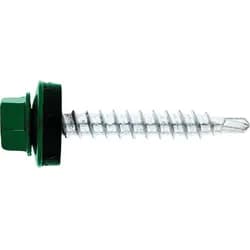 Fassadenschraube MFI Twistec® Colorhead 4,8X80 RAL 6020 VPE: 100 verarb. mit Steckschlüssel 451M8P