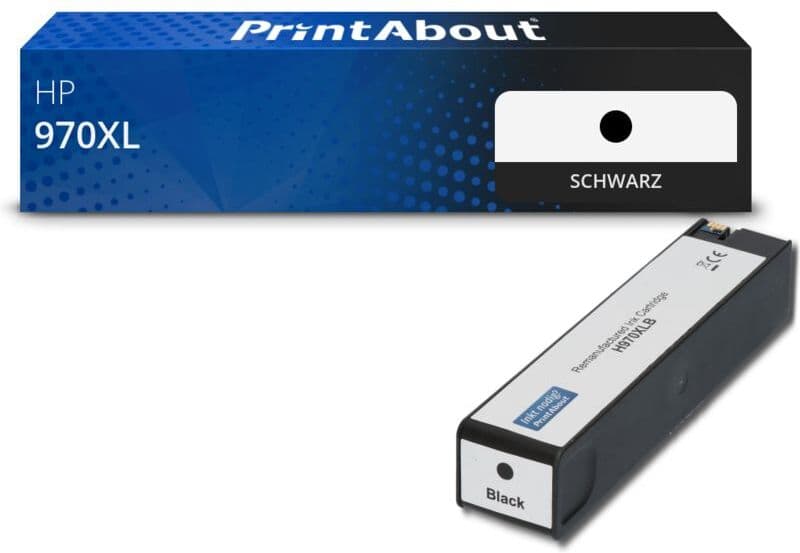 PrintAbout Druckerpatrone kompatibel mit HP 970XL (CN625AE) - Schwarz - Hohe Kapazität