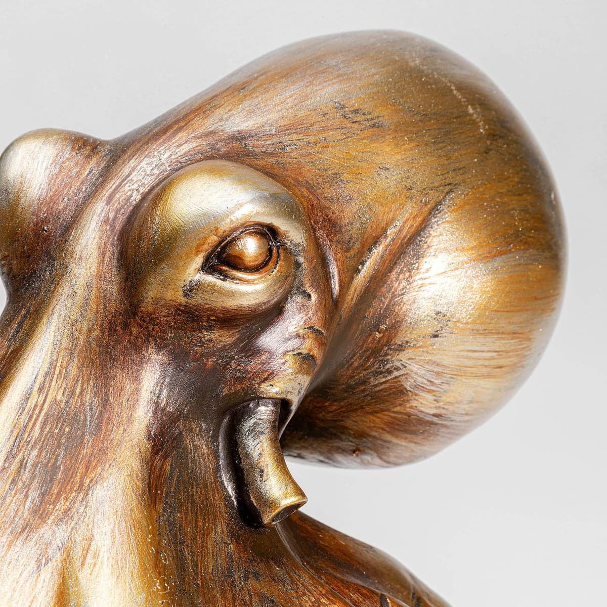 KARE Lampa stołowa Animal Octopus, mosiężny / złoty, salon / jadalnia, tworzywo sztuczne