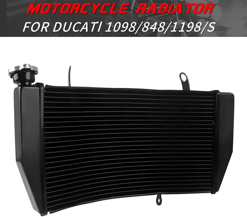 NONE For DUCATI 848 1098 1198 2008-2011 2009 2010 Motorcycle Accessories Engine Radiator CNC Aluminum Cooler Cooling Water Tank