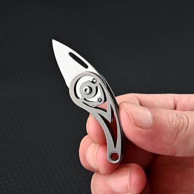 Modern Mode Marketplace Titanium Mini Folding Knife Steel Keychain Tool titanium