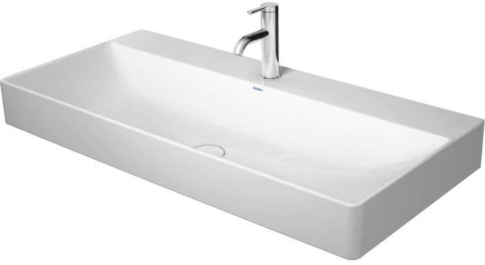 Duravit DuraSquare Waschtisch 2353100041 weiss, 100x47cm, mit Hahnloch, ohne Überlauf