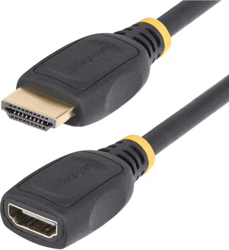 Startechcom Cable Hdmi 4k Startech 0,5m - Macho Hembra Negro Talla Única Unisex