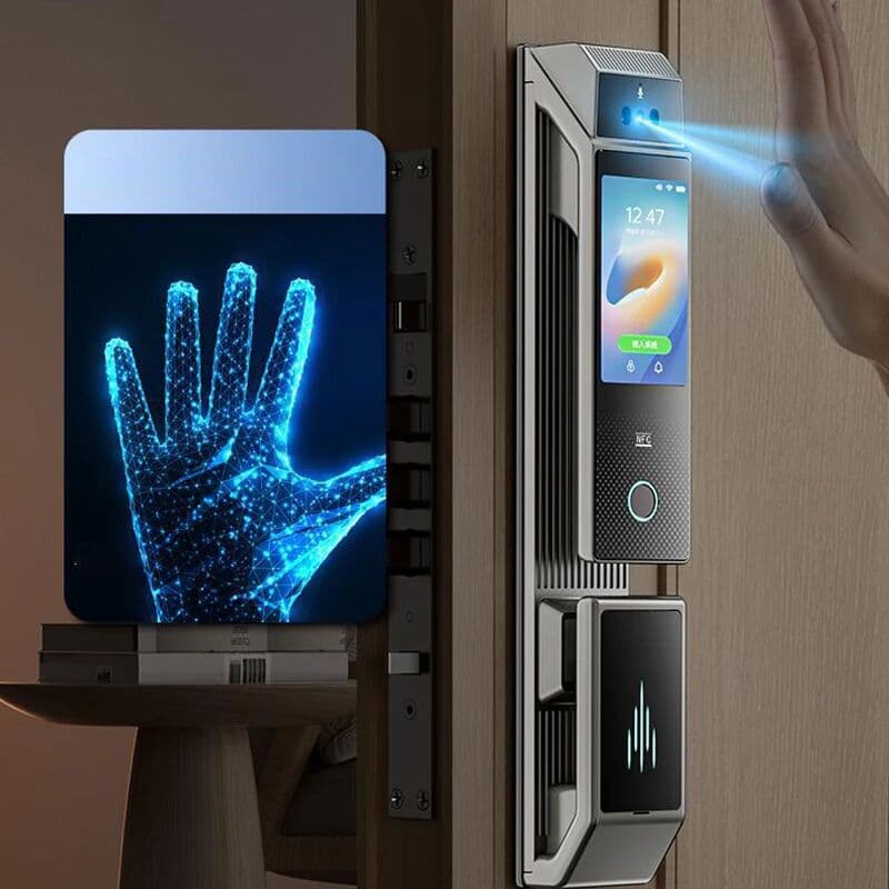 NONE Q6 3D Face Recognition Smart Door Lock Fingerprint WIFI APP Remote Control Home Security Gate Electronic Lock