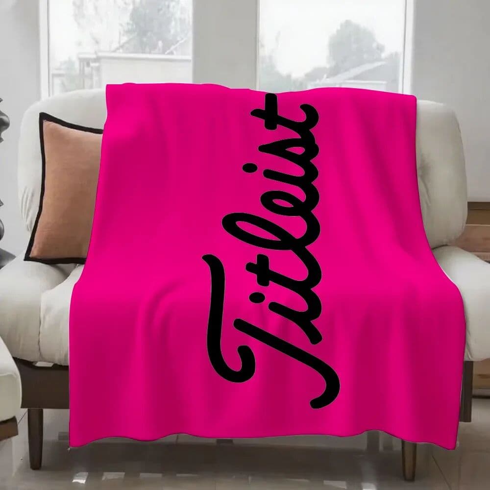 NONE Golf Inspired Titleist Design Lightweight Throw Blanket for Dorms Naps Living Room Office Sofa  All Seasons