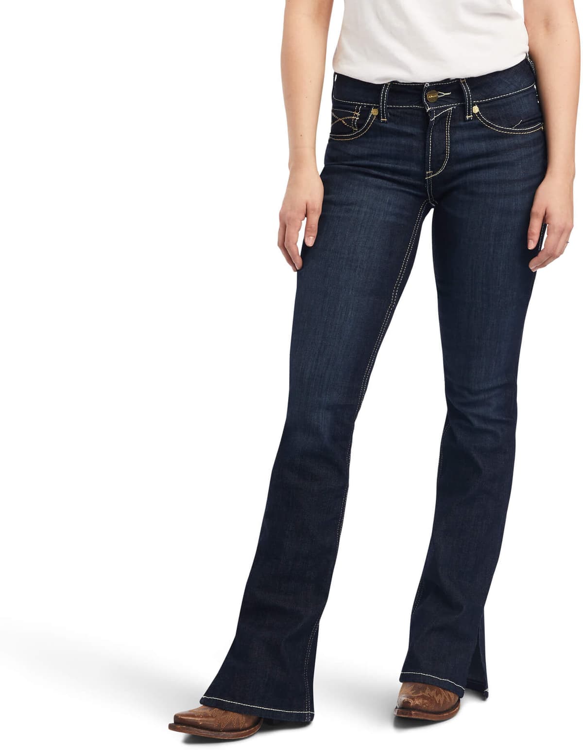 Women's R.E.A.L. Perfect Rise Arrow Danna Boot Cut Jeans in Nashville, Size: 31 X-Long by Ariat