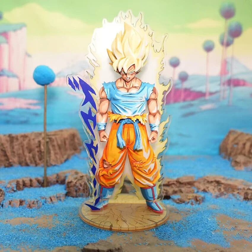 Bandai Anime Dragon Ball Son Goku Figure Super Saiyan Goku Action Figures 20cm Pvc Statue Collection Model Toys Gifts