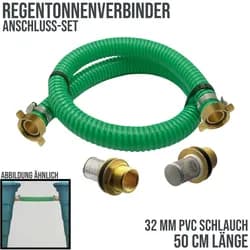 32 mm 1 1/4 Regentonnen Überlauf Fass Wasser Tank Verbinder Kupplung - 0,50 mtr"