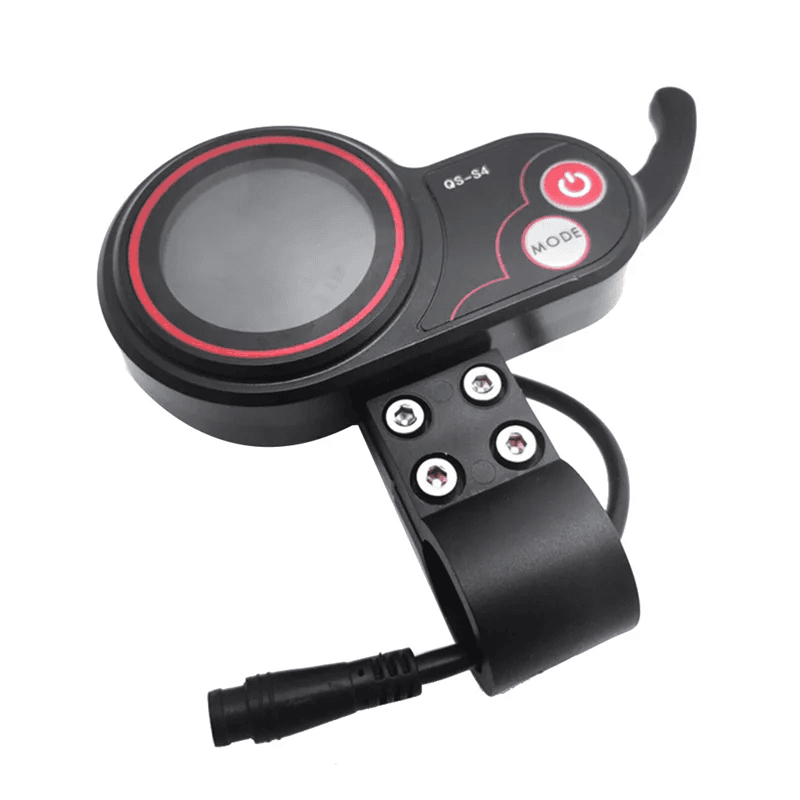 NONE QS-S4 48V-60V Thumb Throttle LCD Display Meter for Zero 8 9 10 8X 10X Electric Scooter 6PIN Display Accessories