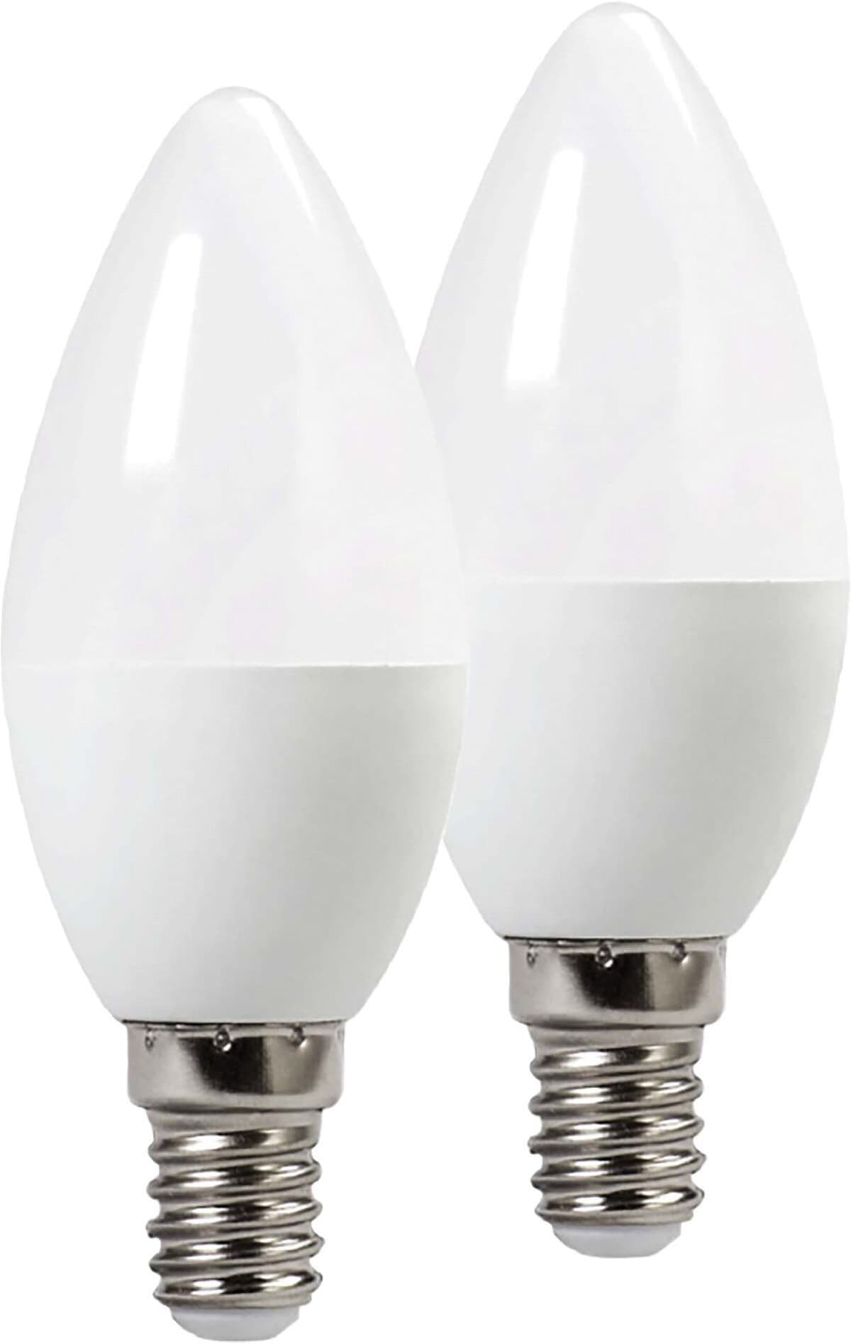Vivida International 2 LAMPADINE VIVIDA LED OLIVA E14 5W=37W 425 lumen 3000K LUCE CALDA Ø 37x100 mm