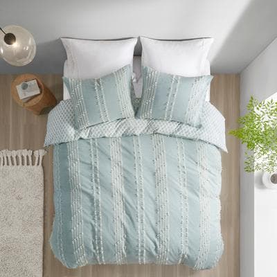 Ink and Ivy INK+IVY Kara 3 Piece Cotton Jacquard Duvet Cover Set (Insert excluded)
