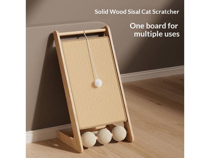 Griffoir vertical en sisal durable et anti-déchirure pour chat, jouet pour chat, idéal pour la maison, le salon, la chambre, le bureau, la maisonnette ou l'arbre à chat