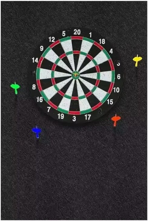 NONE Dartboard Wall Protector Self-Adhesive Dartboard Border Felt Wall Protector for Standard Size Dartboards Prevents Wall Damage
